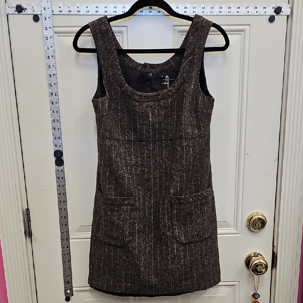 2000s, Y2k, Tweed, Pocket, School, Dress, Party, Festival, Casual, Cute, Girly